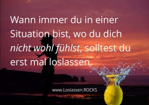 Erst mal loslassen