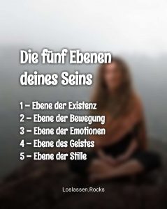 Infografik: Die 5 Ebenen deines Seins