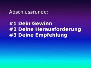 Rft Abschlussrunde