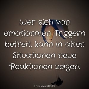 Wer sich von emotionalen Triggern befreit kann sich frei entscheiden
