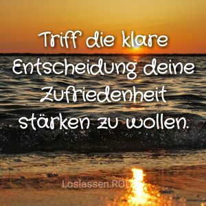 Zufriedenheit-Entscheidung