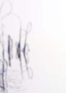 Schilf im See im Licht