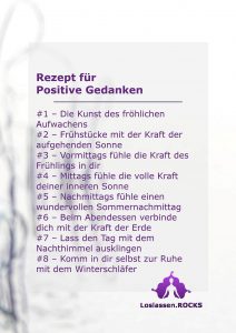 Rezept für positive Gedanken