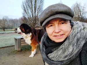 Mahashakti mit Karlchen im Januar 2021 im Stadtpark