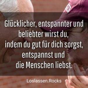 glücklicher entspannter beliebter mit Selbstfürsorge entspannung menschenliebe