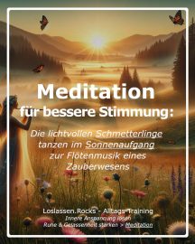 Meditation für bessere Stimmung: Lichtvolle Schmetterlinge im Sonnenaufgang