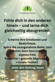 Um Konflikte zu lösen fühle dich in den anderen hinein und grenze dich gegen negative Emotionen ab.
